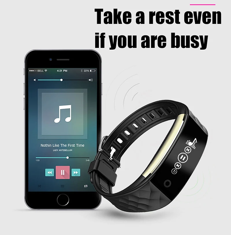 S2 Bluetooth Смарт-браслет пульсометр OLED фитнес-шаговый Браслет Для xiaomi huawei ios Phone pk fitbits MIBAND 3