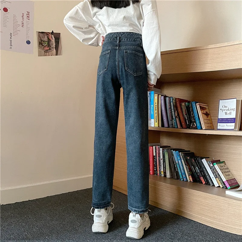 

Fashion Femme Denim Harem Pants High Wais Straight Jeans Women Denim Streetwear Vintage Quality Casual Harajuku Jeans Y2K 70