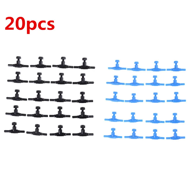 

20Pcs 4mm Aquarium Fish Tank Adjust Air Line Tubing Volume Flow Control Valves
