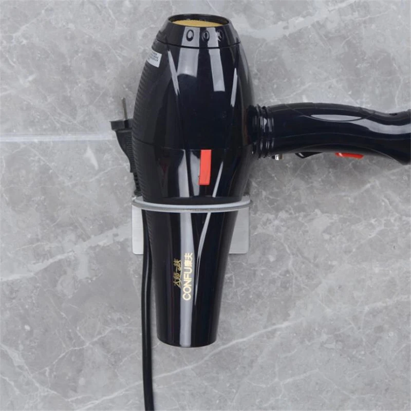 Высококачественный настенный держатель для фена ванной комнаты полка хранения