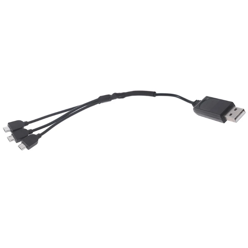 Зарядное устройство Lipo 448F 1-3 USB-кабеля для зарядки совместим с дроном E58/JY019