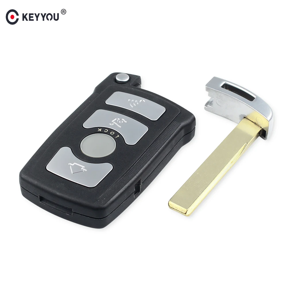 Пульт дистанционного управления KEYYOU чехол для автомобильного ключа с 4 кнопками