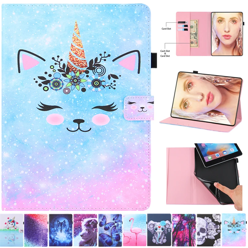 

Cover For Samsung Galaxy Tab A E A7 S6 Lite S7 Plus Cartoon Funda SM-T290 T387 T500 T510 T550 T560 T580 T590 T870 T970 P610 Case