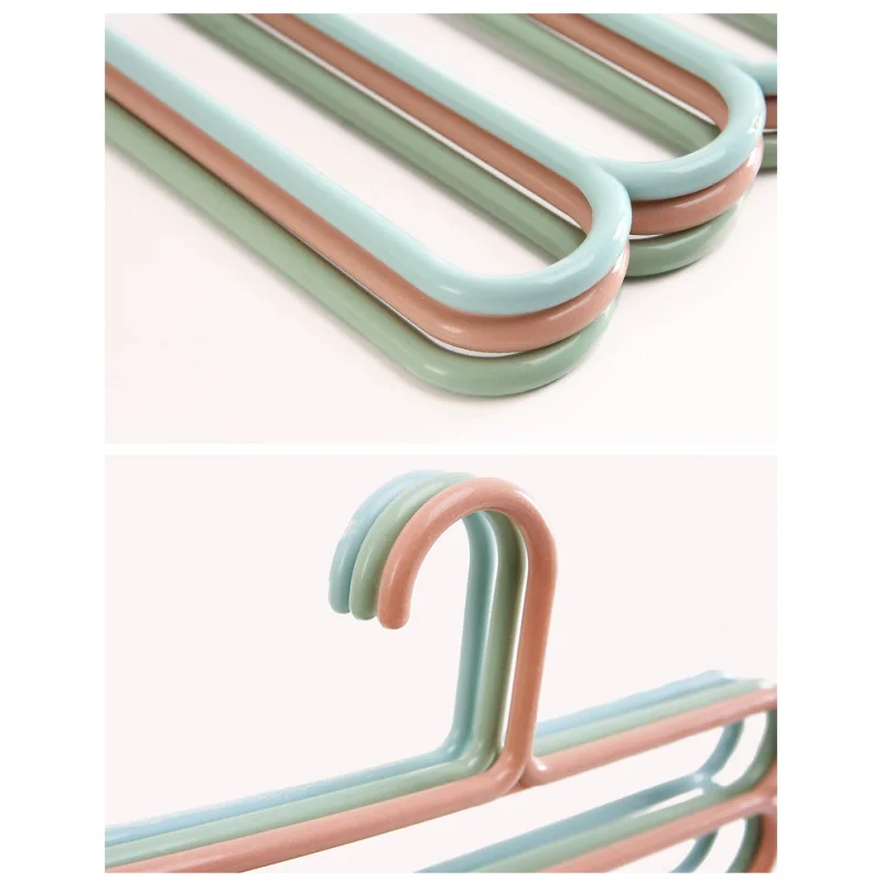 

1 multifunctional plastic five-layer storage rack for tie, scarf, belt and hanger rack to save space and non-slip non-slip