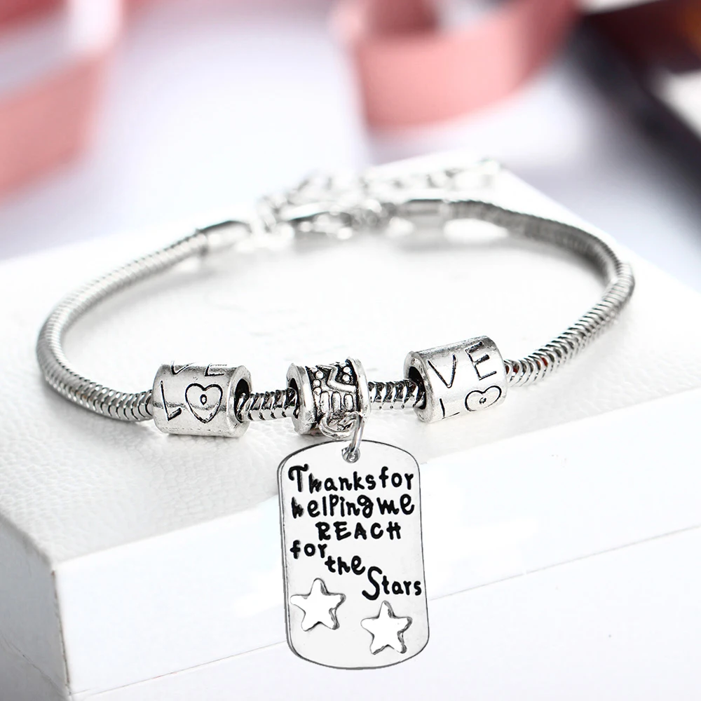 12 шт. Спасибо за помощь мне связаться на полой подошве со звездами браслеты