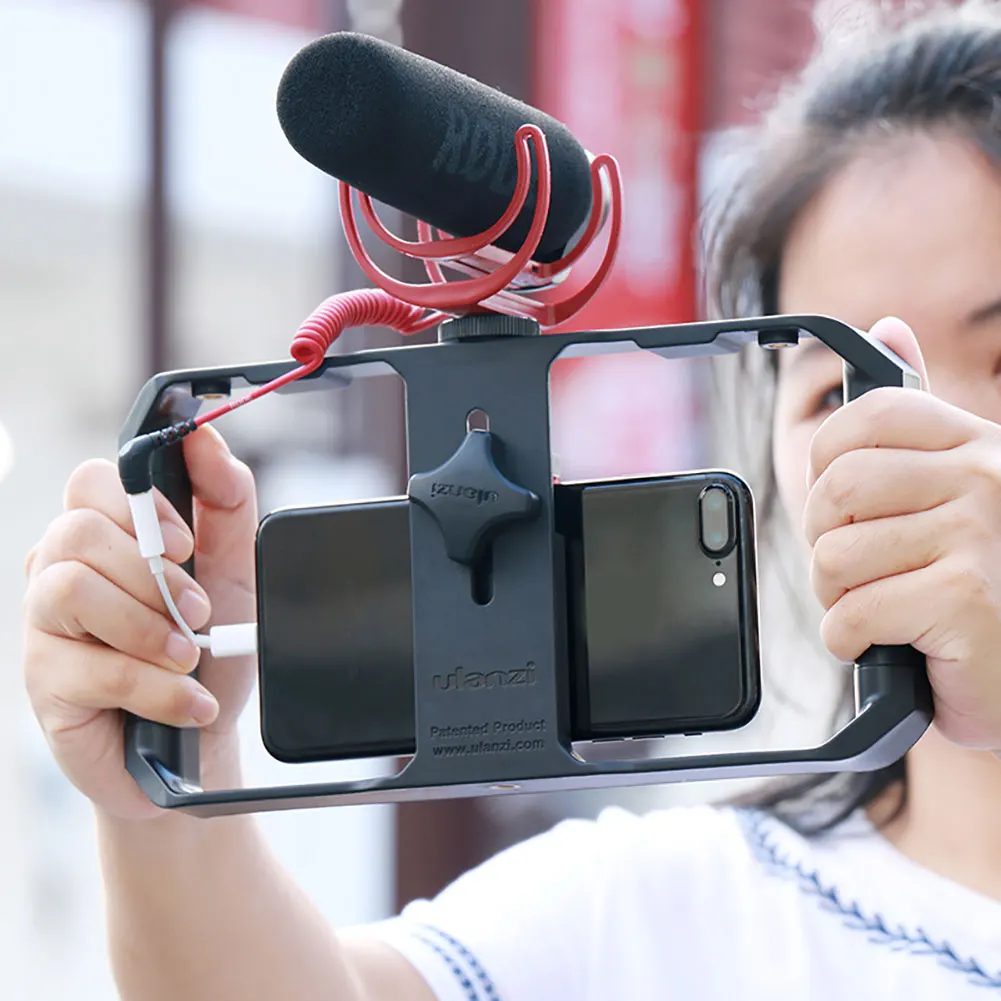 Ulanzi U-Rig Pro Smartphone Video Rig with 2 Shoe Mounts Filmmaking Case Handheld Phone Stabilizer Grip Tripod Mount Stand | Мобильные
