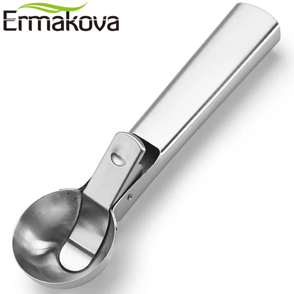 ERMAKOVA 2 шт./лот совок для мороженого из нержавеющей стали замороженного йогурта