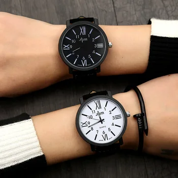 Lovers Wrist Watch Men Watch Fashion Ultra Thin Watches Simple Men Business Stainless Steel Rubber Belt Quartz Watch 1