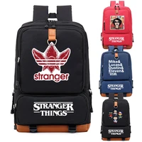 stranger things backpack schoolbag for teenagers school bags travel casual laptop bags rucksack luminous