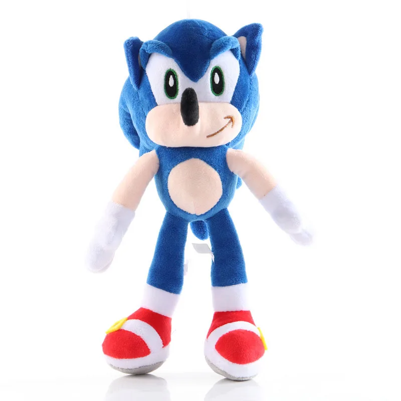 1pcs 23-26cm Sonic Plush Doll Toys Black Blue Yellow Soft Stuffed Toy for Children Kids Birthday Best Gift | Тематическая одежда и