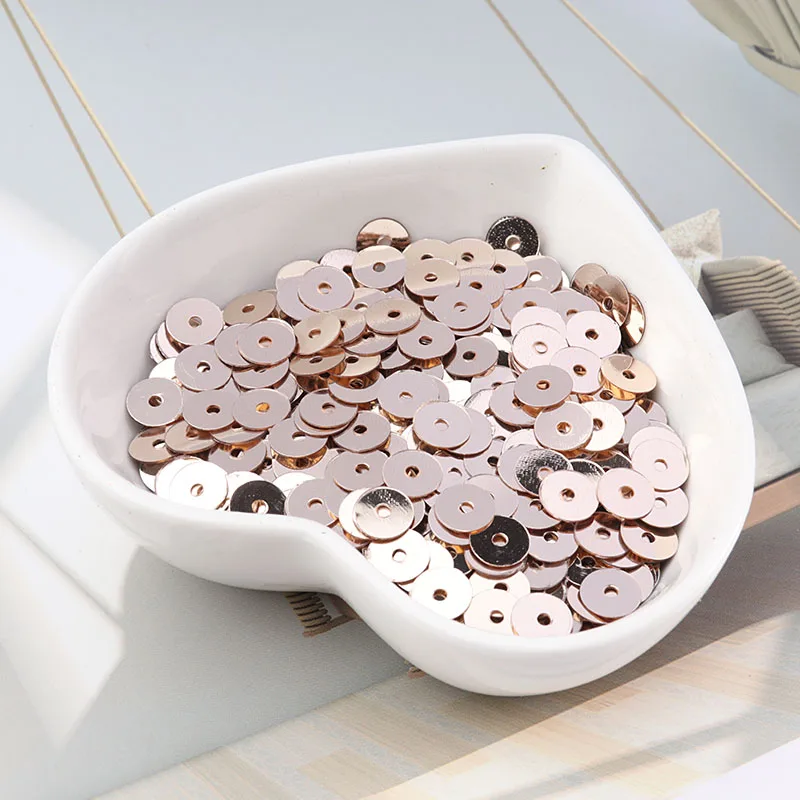 720 шт./упак. 6 мм блестки на серебряной основе Плоская Круглая свободная