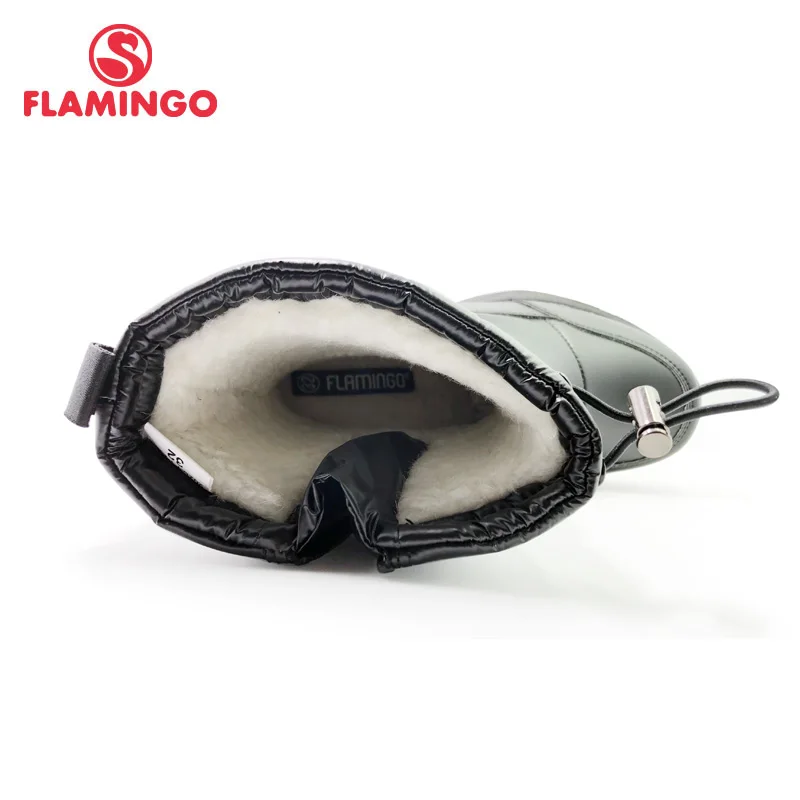 2020 г. Зимняя высококачественная теплая детская обувь до середины икры с рисунком