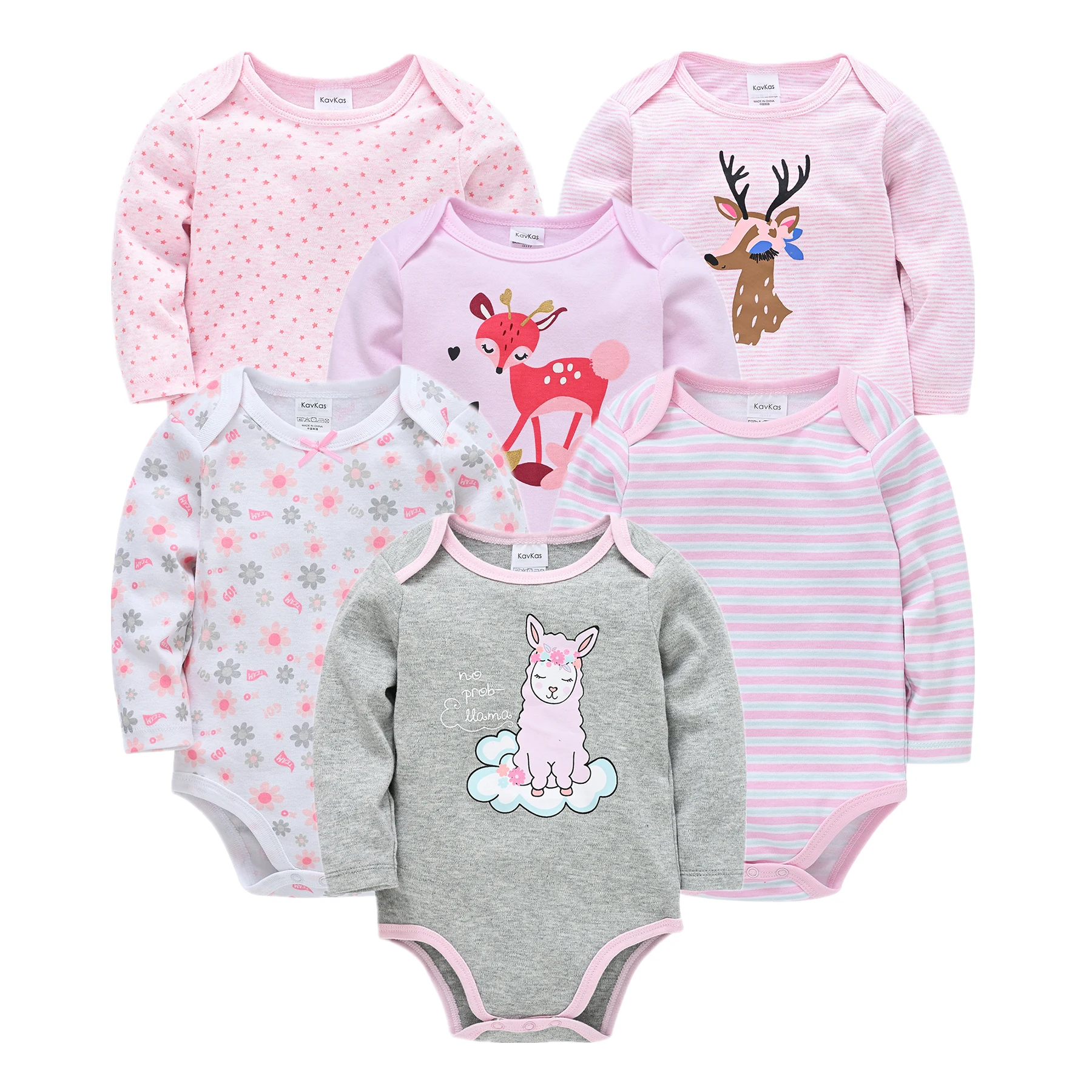 

Infant Baby Girls Pyjama Autumn 100%Cotton Newborn Baby Boys Girls Clothes 3 6PCS Baby Pajamas Unisex Kids Clothing Sets