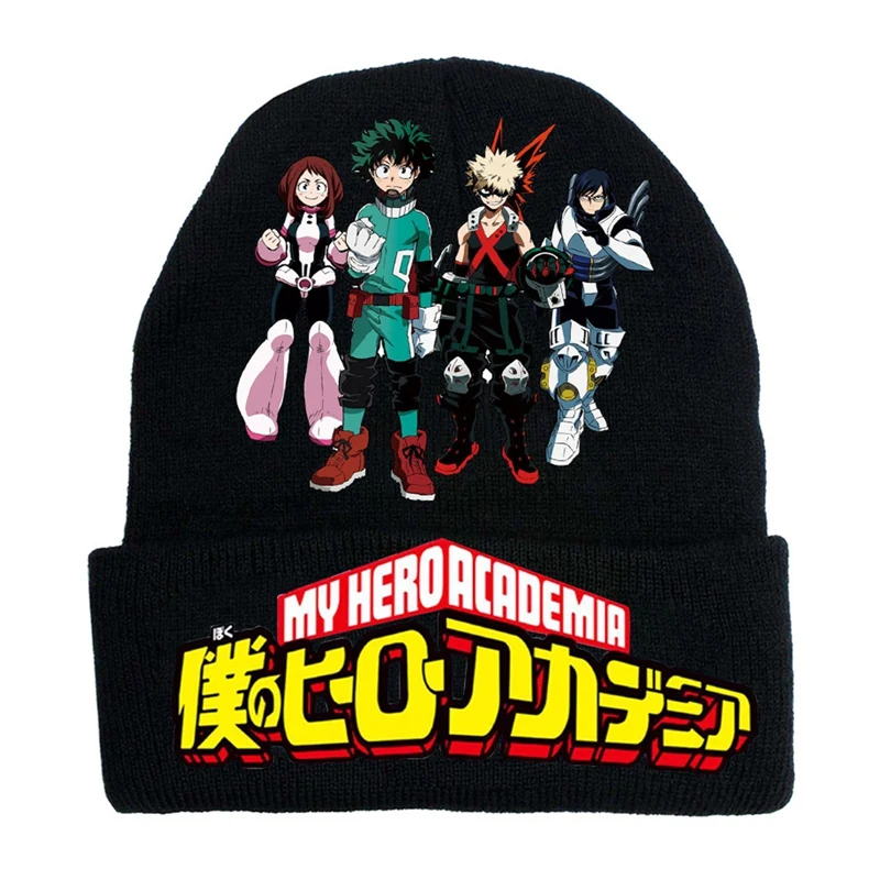 

Anime My Hero Academia Autumn Winter Outdoor Warm Knit Hat Skullies Beanie Cap Cosplay Costume New