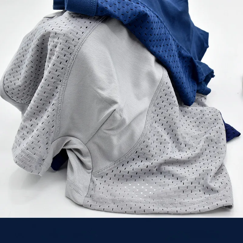 4PCS/lot Top Quality Boxers Ice Silk Underwear Male Underwear Box Plus Big Size XXL-- 7XL Free Shipping