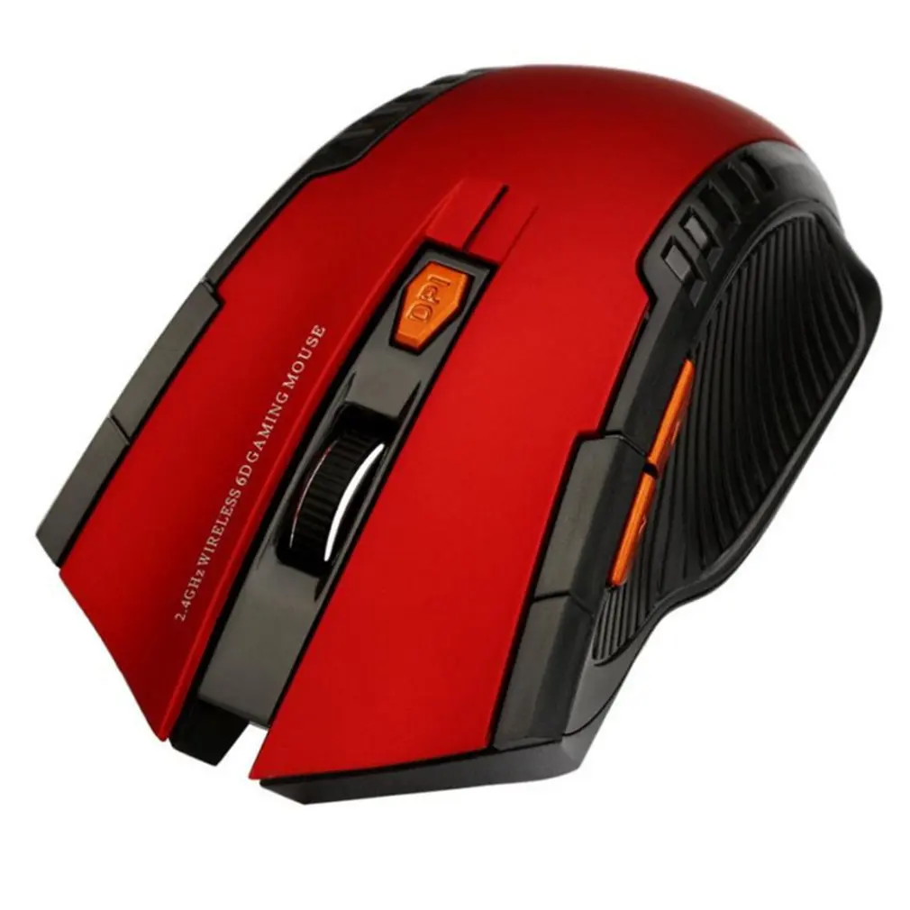 

2020 6 Button Adjustable Optical LED Silent Wireless Gaming Mice 1600DPI Ergonomic Mouse For PC iMac Macbook For Dota Csgo Gamer