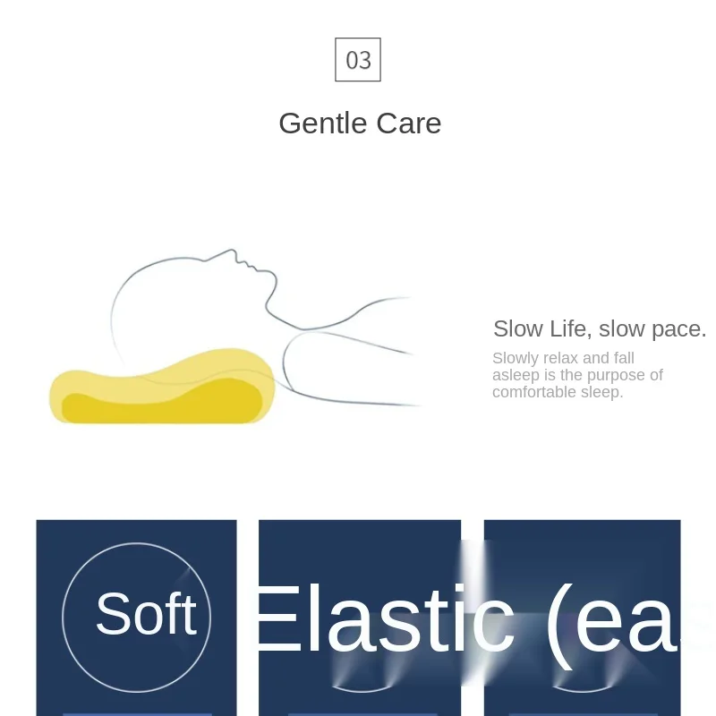 Подушка с эффектом памяти для шейного отдела позвоночника медленно эластичная