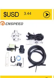 CNSPEED Универсальный электронный турбо предохранительный клапан автомобиля поддельные дампа клапан аналоговый звук BOV YC100387