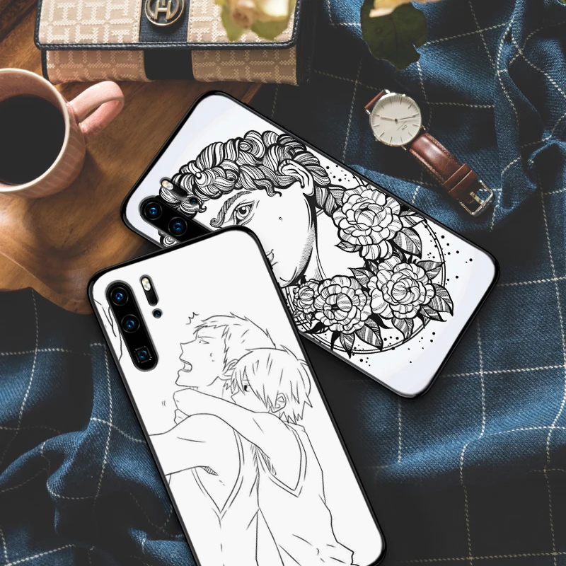 Минималистский Чехлы для мобильных телефонов huawei Y6 Y7 Y9 Prime 2019 Коврики 10 20 Pro Nova2 3 4