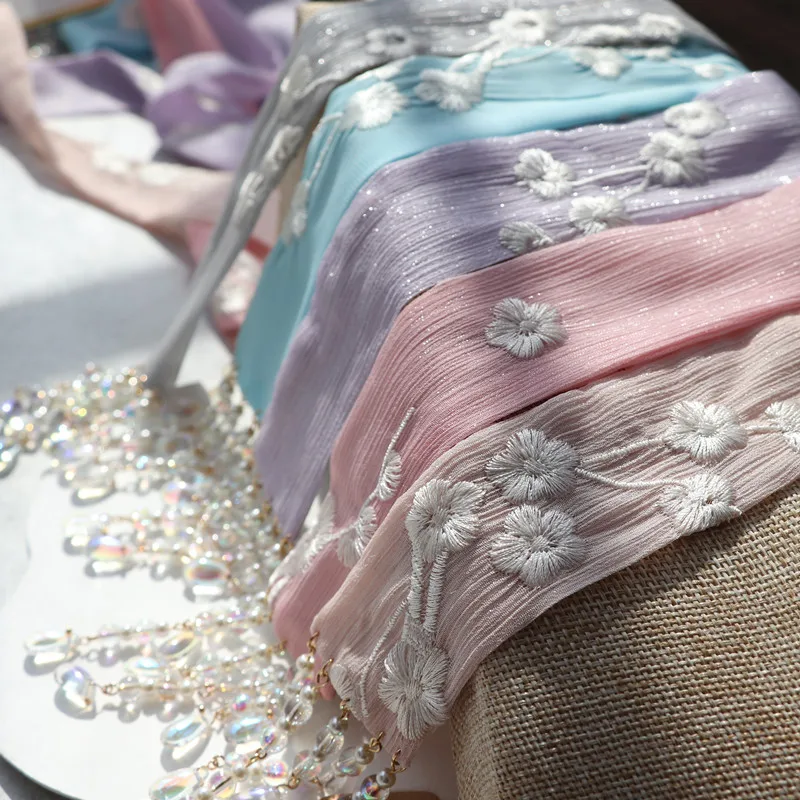 

Handmade Embroidery Tassel Chinese Clothing Hair Band Antique Style Ribbon Chinese Clothing Girl's Headdress Hair Accessories