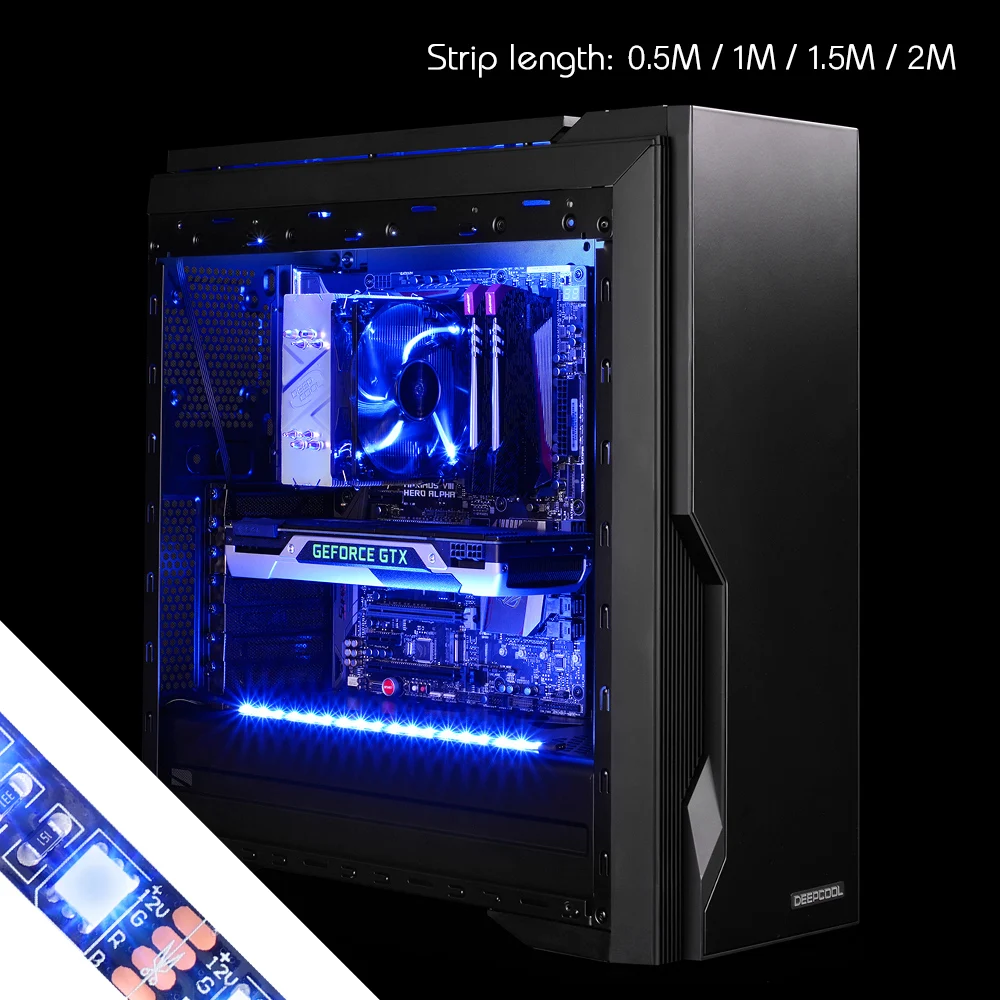 Светодиодная лента для ПК светильник RGB контроля материнской платы 12