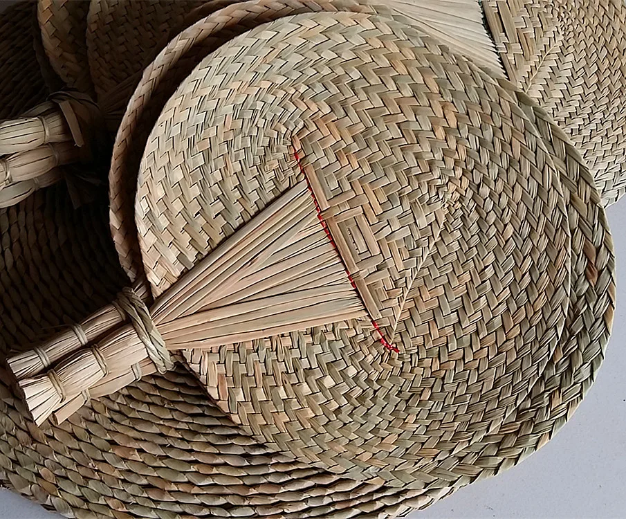 Высококачественный Вентилятор из искусственной кожи ручной вентилятор работы