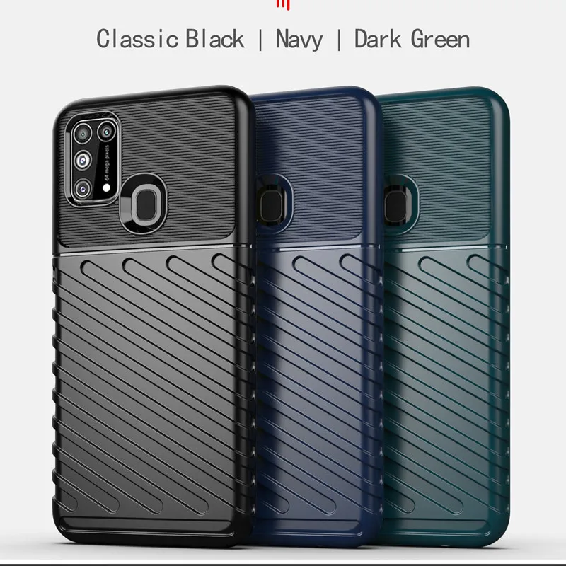 Прочный Силиконовый противоударный чехол для Samsung Galaxy M31 M315F сверхтолстый