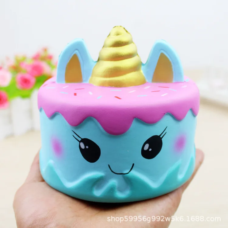 

New Squishy Toy Simulation Cake Squishy Slow Rising Unicorn Soft Extrusion Fun PU Pressure Release Child Adult Decompression Toy