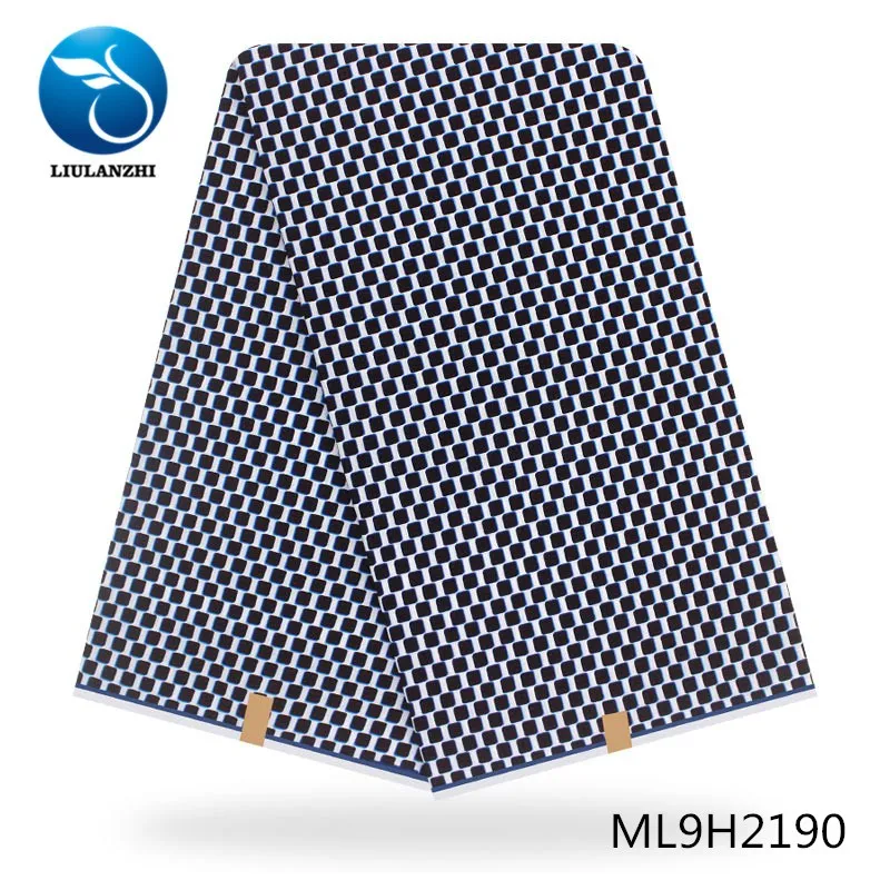 ML9H2190 Воск liulanzhi ткань с принтом африканская хлопок высокое качество Анкара ткань печать 6 ярдов восковой дизайн ML9H2174-2190 - Цвет: ML9H2190