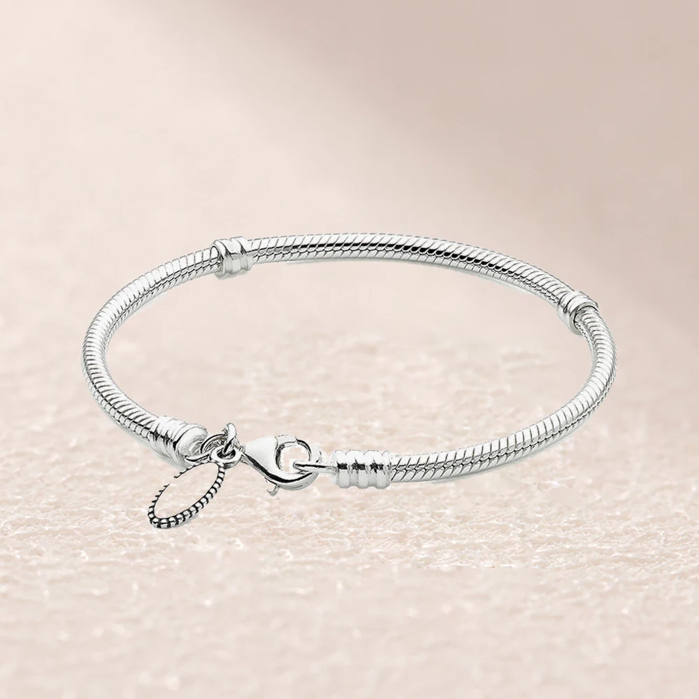 

590700HV Silver Charm Bracelet With Lobster Clasp