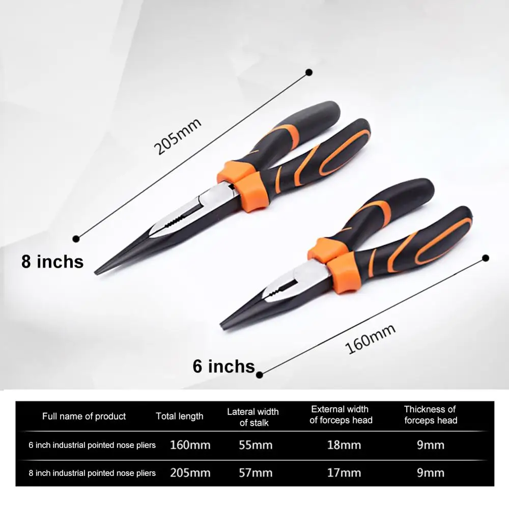 Tomastine плоскогубцы с длинным носом высоким рычагом комбинированные инструменты