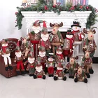 1 шт. Рождественская Выдвижная кукла, украшение для рождественской елки, олень, снеговик, Санта-Клаус, стоячая кукла, украшение