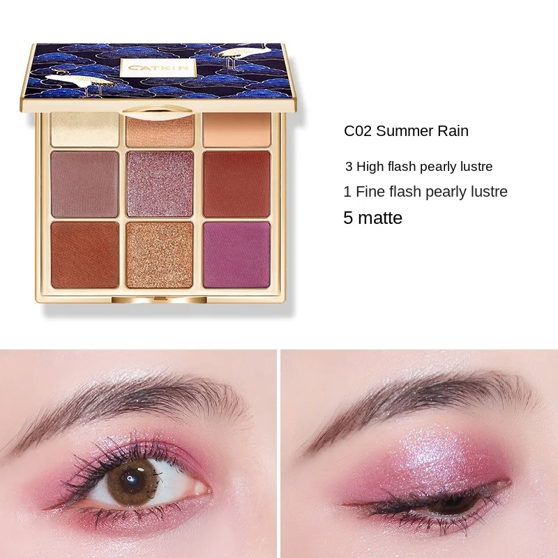 

TT Catkin Summer Palace Joint Name Qingpingle Pine Room Crossing Nine Colors 12 Colors Eye Shadow Plate Matte Shimmer