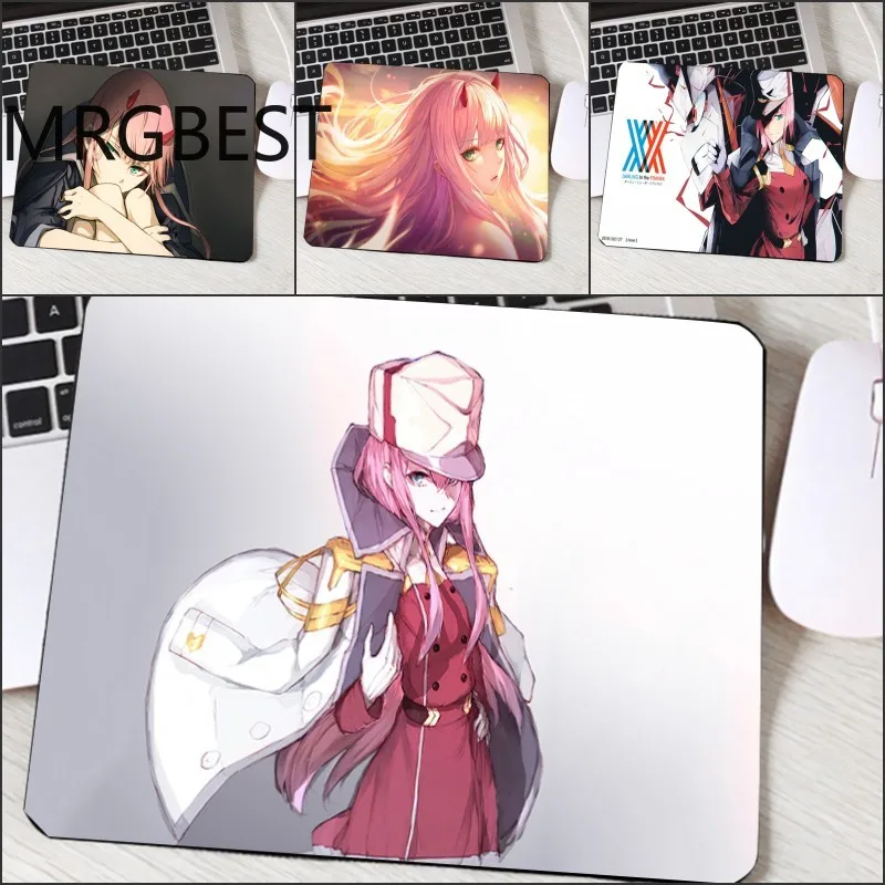 

MRGBEST Hot Anime Mousepad Table Mats for Decorate HD Wallpaper Printed Pc Notebook Darling In The Franxx 02 Computer Mouse Mat