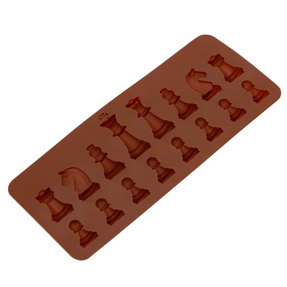 

Decoration Tools Kitchen Accessories Silicone Chocolate Mold Chess Shaped Ice Sugar Cake Mould