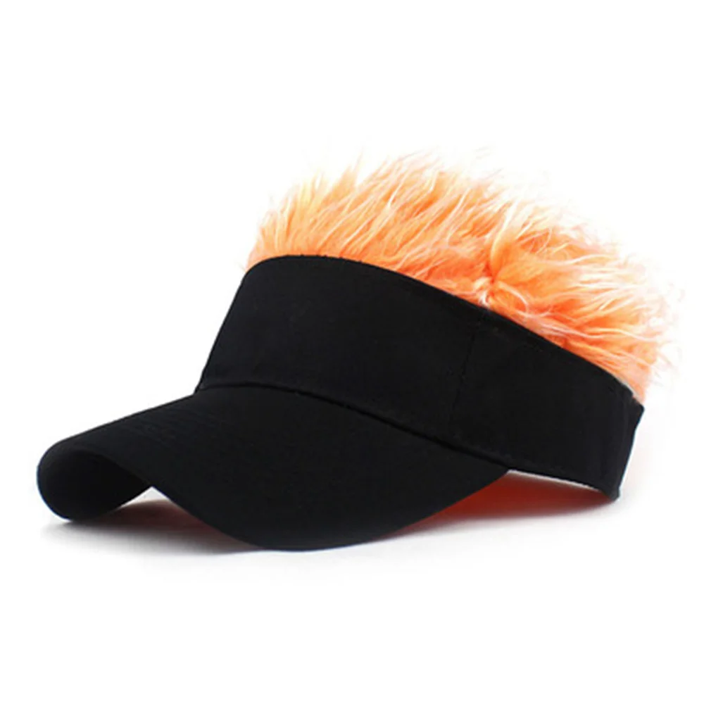 

One-Piece Fashion Spring Street Hip Hop Trend Fashion Sun Visor Male Hair Hat True Wig Male Adjustable Baseball Cap