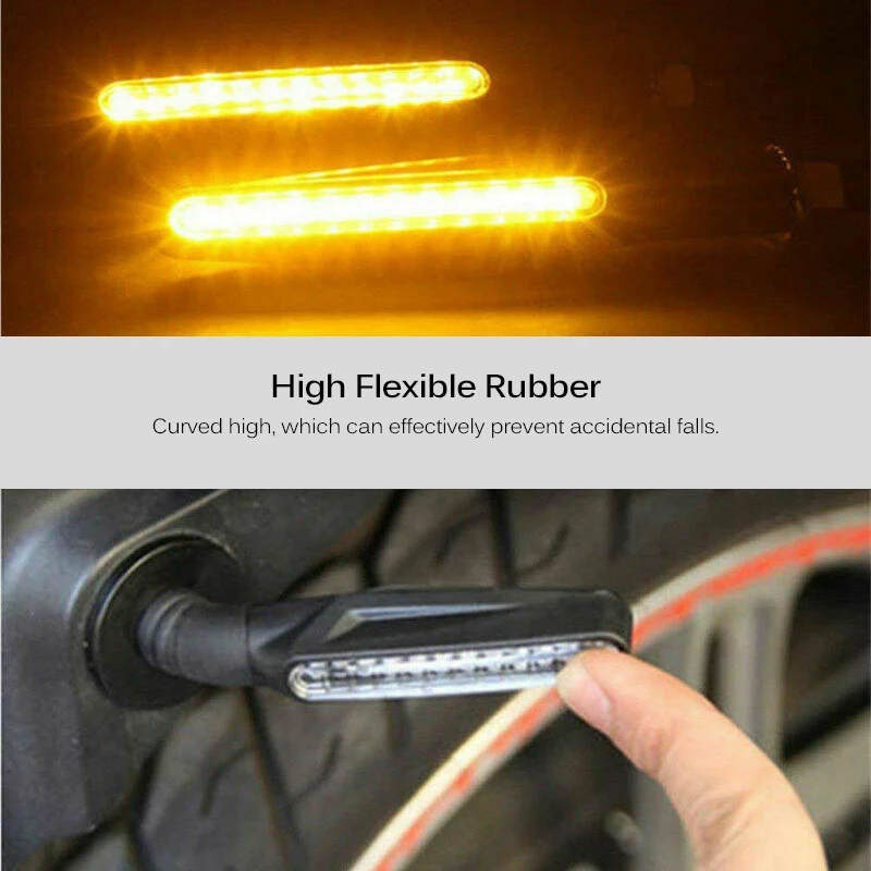 2 шт. Универсальный 12 светодиодный водонепроницаемый сигнальный фонарь для