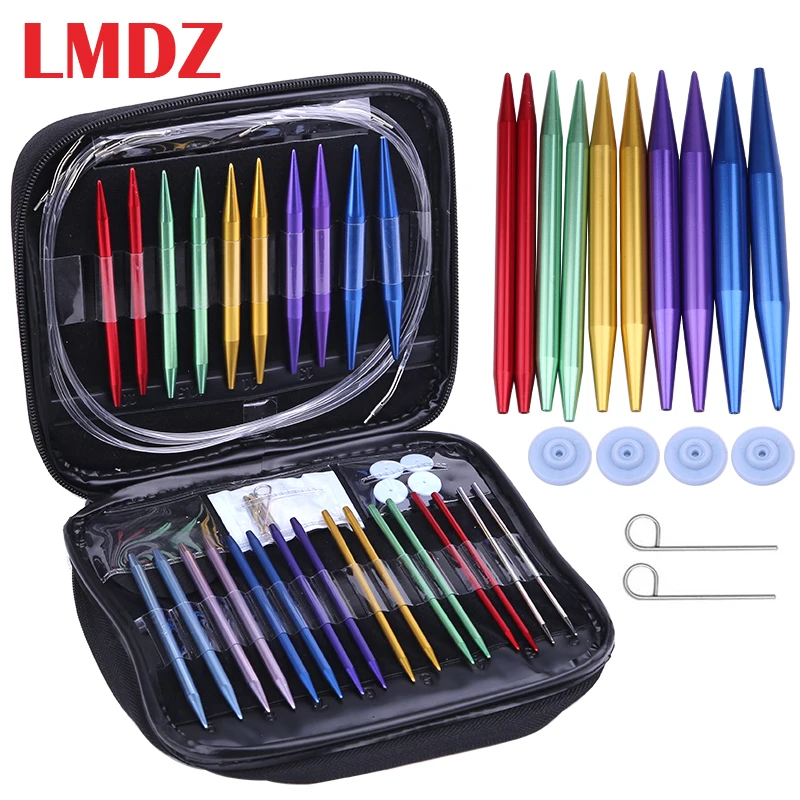 LMDZ 26 шт. 13 размер набор крючков для вязания крючком Круглые DIY спицы рукоделия