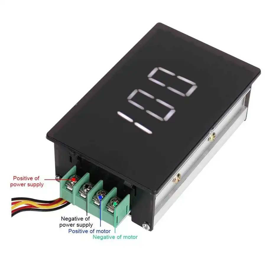 Регулятор скорости двигателя 15A DC 6V 12V 24V 36V 48V цифровой регулятор