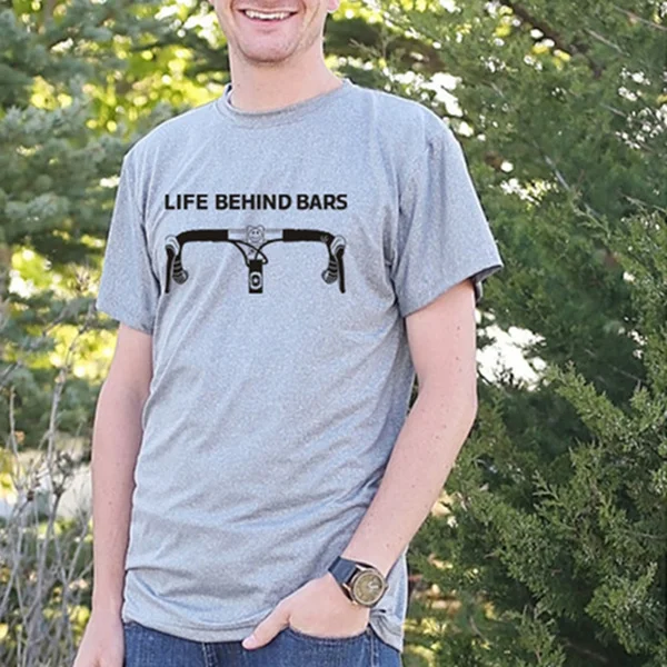 

Summer Life Behind Bars Cotton Unisex Men Men's T Shirt Punk Cycling Short Sleeve T-shirts Shirts Tees