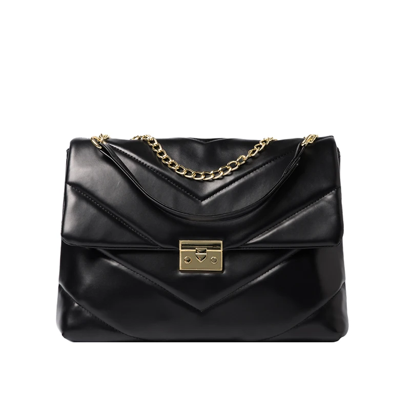

Large Capacity Big PU Leather Crossbody Bags for Women 2021 Winter Trend Hand Bag Womens Branded Chian Shoulder Handbags