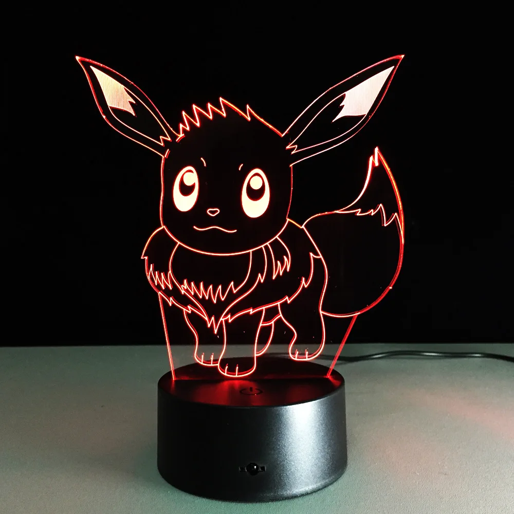 Оригинальные игрушки Takara Tomy Pokemon Иви и Пикачу Lights 7 цветов Eevee Pokeball Детские экшн