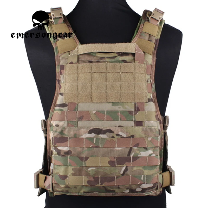 Emersongear For RRV Tactical Vest Back Panel Molle System Loop Hoop Plate Carrier For Military Airsoft Hunting Shooting CS Game