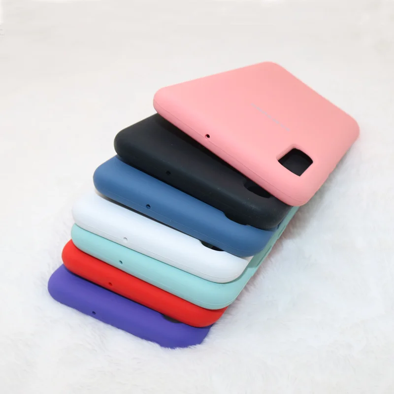 Жидкий силиконовый чехол для телефона Samsung Galaxy A70 A50 шелковистый мягкий на ощупь