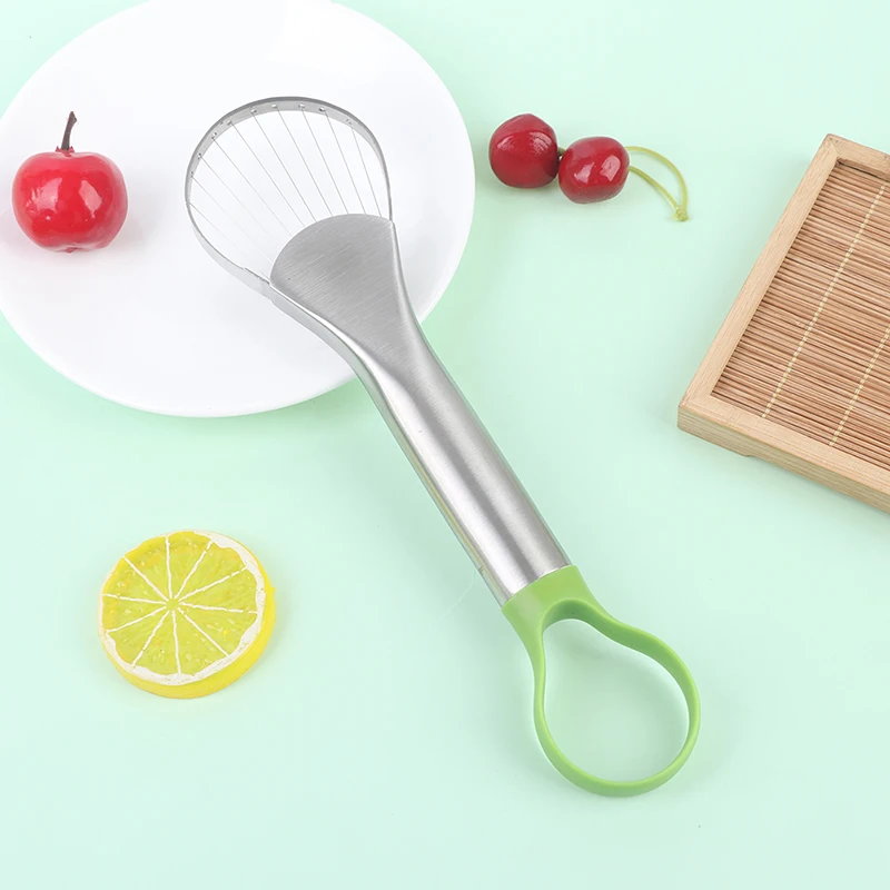 2 в 1 авокадо Slicer Ши нож для удаления сердцевины и нарезания масло Фруктовый резак