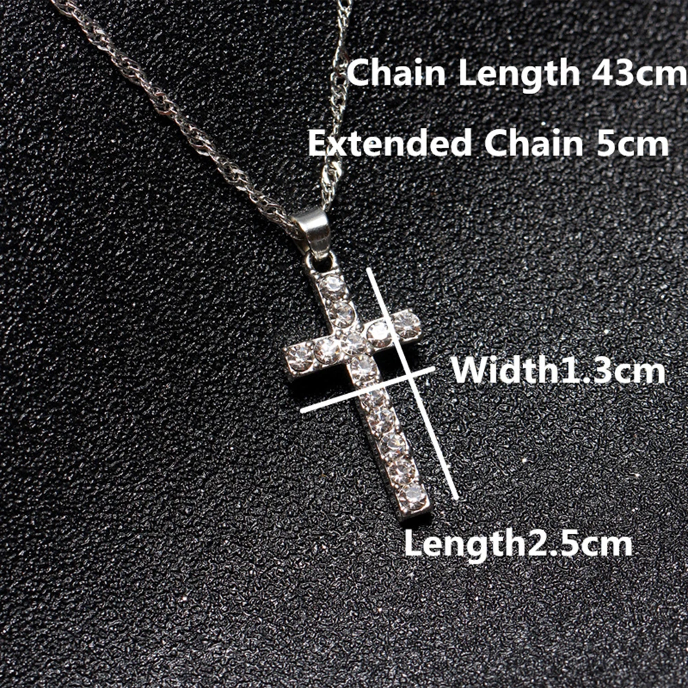 

Unisex Simple All-match Trendy Snake Bone Chain Jewelry Necklace Gift European Fashion Personality Cross Pendant Necklace