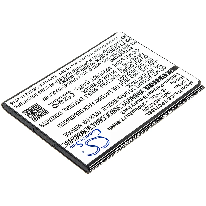 

cameron sino 2000mah battery for TP-LINK Neffos C7a TP705A TP-LINK NBL-46A2300