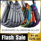 Комплект из 4 шт. карабин для путешествия, оборудование для кемпинга, снаряжение для выживания из алюминиевого сплава, крюк для альпинизма, карабин для кемпинга