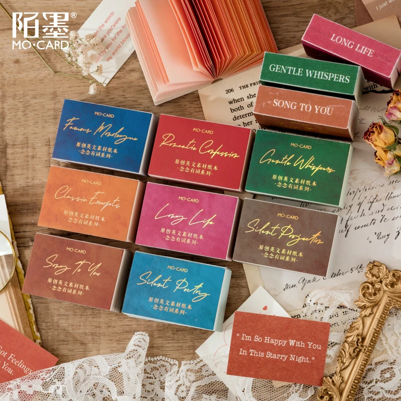 Yoofun 100 неповторяющиеся шаблоны Бумажная книга для коллажей нежелательных