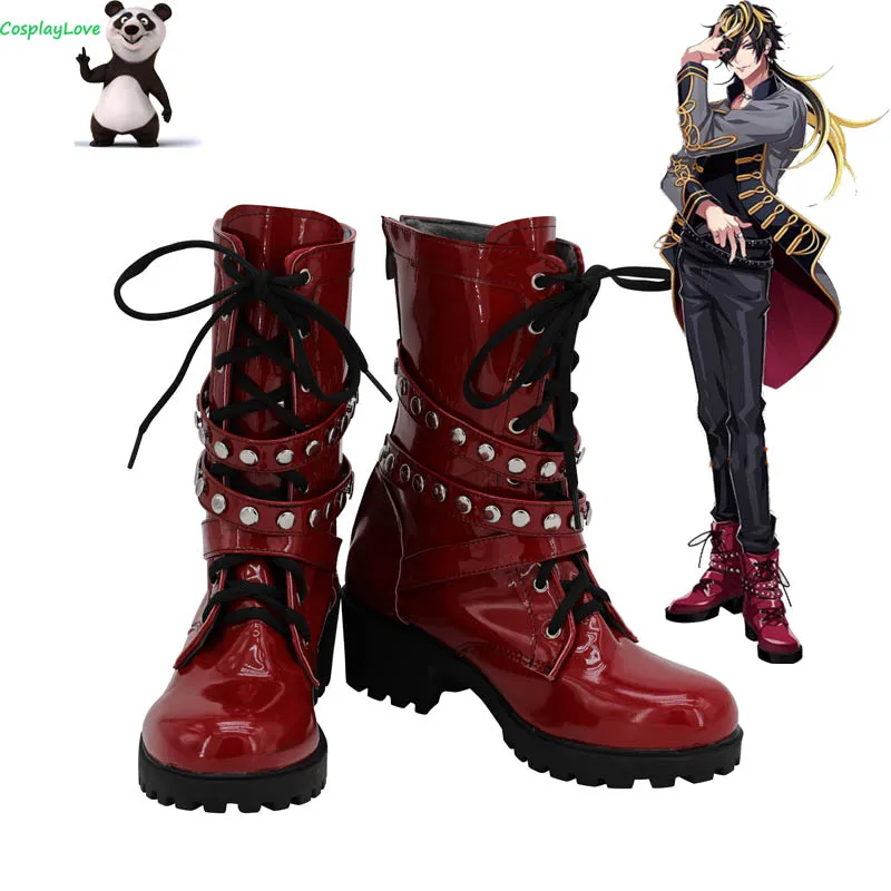 

Hypnosis Mic Division Rap Battle Aimono Jushi 14th Moon Red Cosplay Shoes Boots CosplayLove